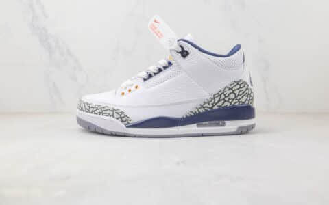 乔丹Air jordan 3 Retro Tinker NrgHJ纯原版本白蓝色AJ3爆裂纹篮球鞋 莆田天花板AJ系列篮球鞋 货号：CT8532-148