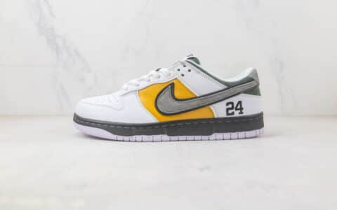 耐克Nike SB Dunk Low Dunk纯原版本低帮SB DUNK白黄黑色24号板鞋 莆田天花板DUNK板鞋 货号：DD1391-004