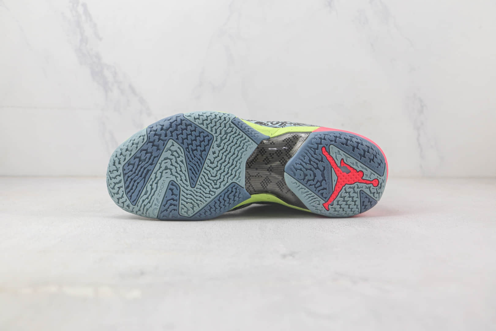 乔丹Air Jordan XXXVII Zion PF纯原版本AJ37代黑绿蓝色实战篮球鞋 莆田天花板AJ篮球鞋 货号：DV3142-367