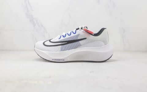 耐克Nike Zoom Fly 5纯原版本白黑蓝色Fly5慢跑鞋 耐克碳板慢跑鞋 货号：DZ2769-101