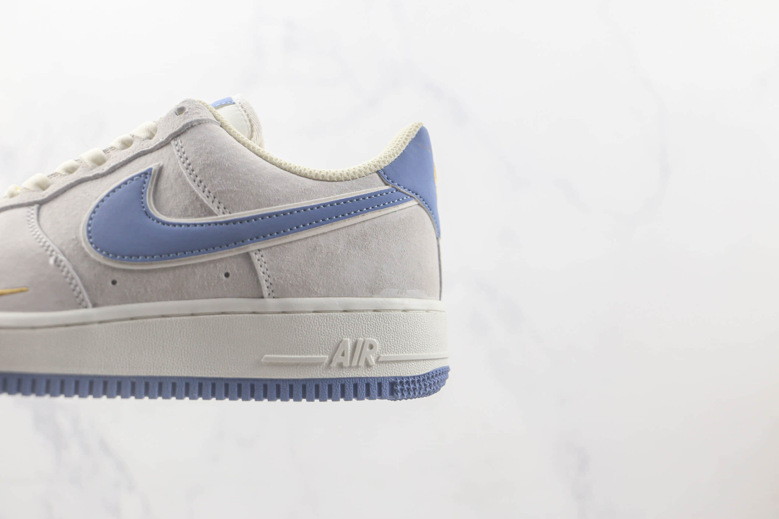 耐克Nike Air Force 1 Low 07纯原版本低帮空军一号蓝金双钩板鞋 莆田耐克天花板板鞋 货号：KK5636-210