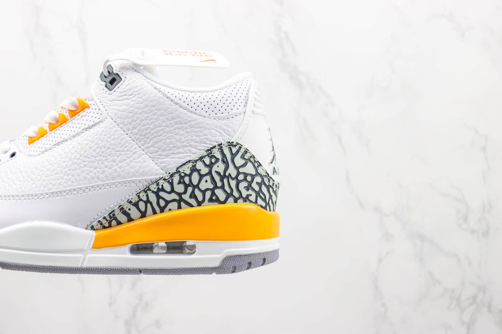 乔丹Air jordan 3 Retro Tinker NrgHJ纯原版本AJ3爆裂纹白黄色篮球鞋 莆田天花板AJ3系列 货号：CT8532-160