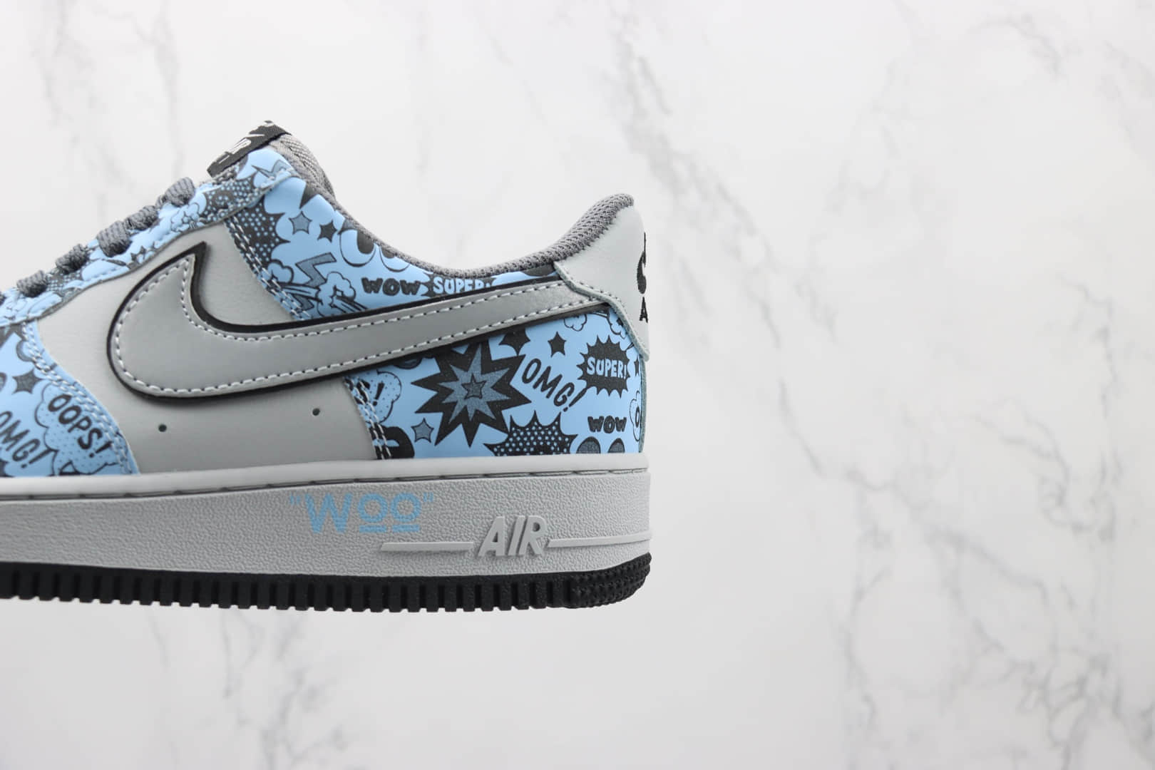 耐克Nike Air Force 1 Low 07纯原版本低帮空军一号电玩小子蓝灰色板鞋 耐克空军一号校园板鞋 货号：ZG0088-822