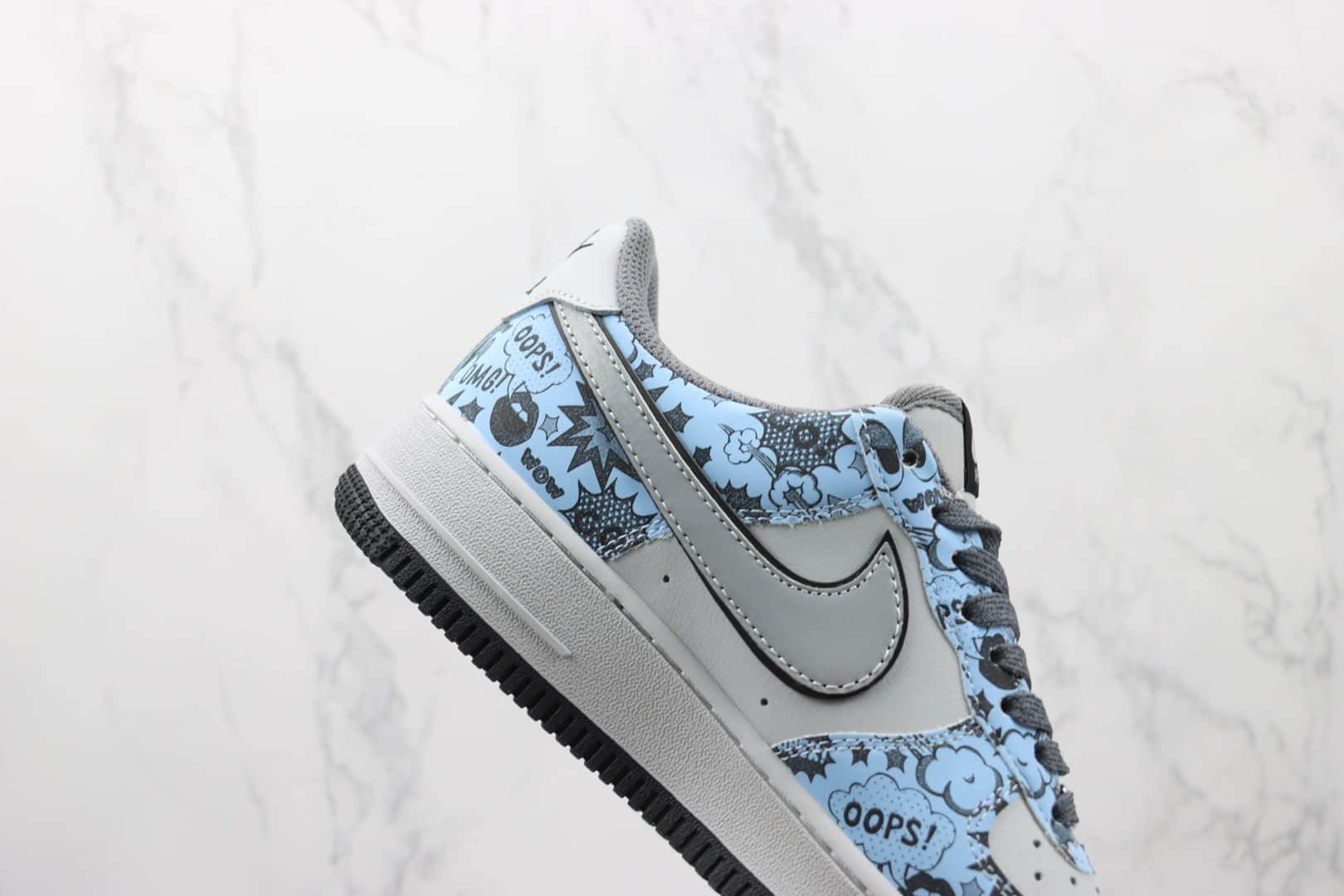 耐克Nike Air Force 1 Low 07纯原版本低帮空军一号电玩小子蓝灰色板鞋 耐克空军一号校园板鞋 货号：ZG0088-822