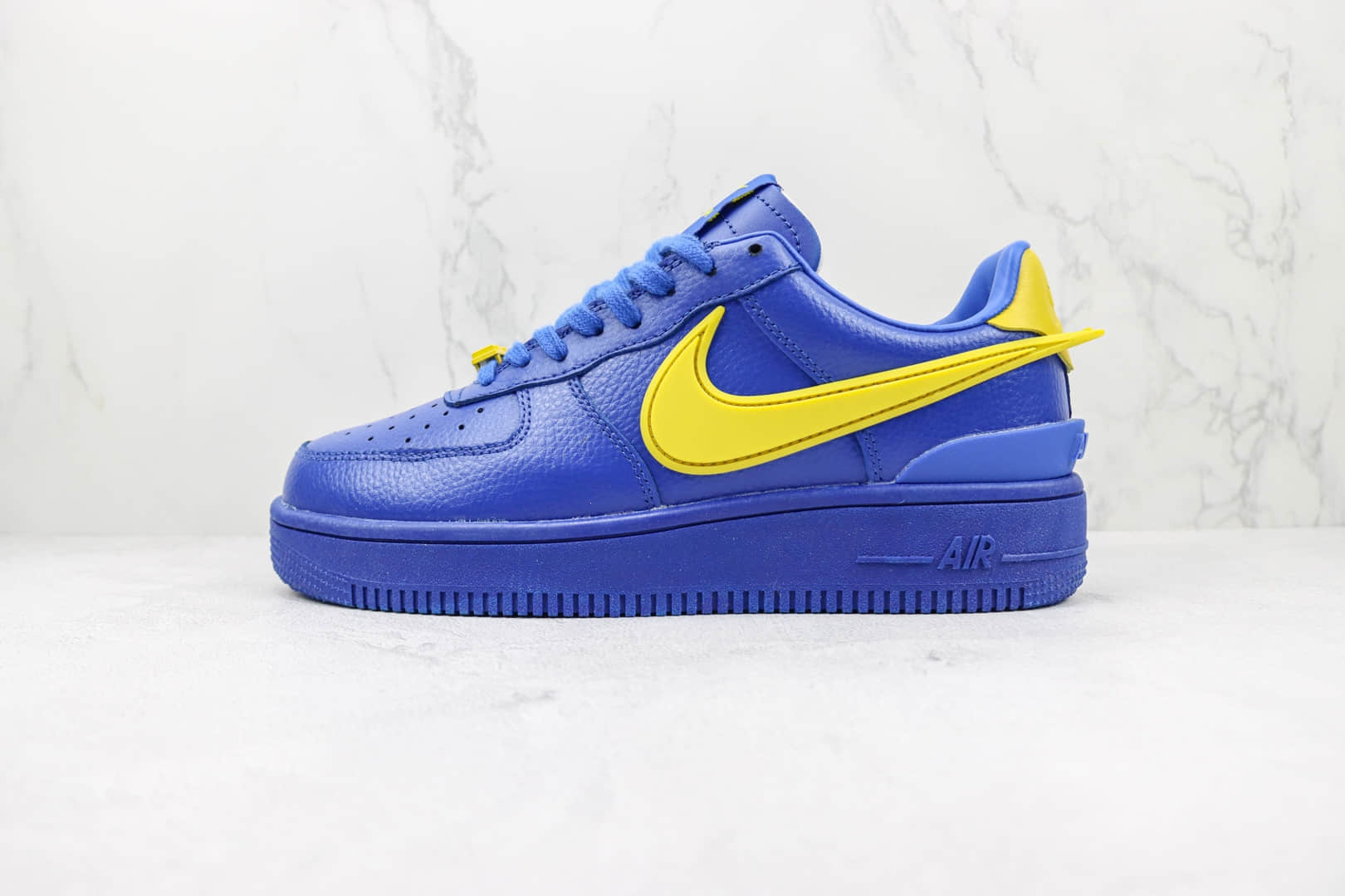 耐克Nike Air Force 1 Low SP纯原版本低帮空军一号蓝色黄勾埋伏系列板鞋 耐克空军一号校园板鞋 货号：DV3484-400