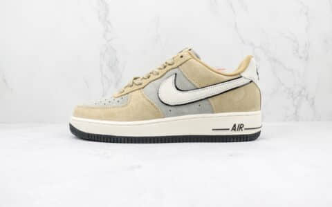 耐克Nike Air Force 1 Low 07纯原版本低帮空军一号棕灰麂皮配色板鞋 耐克空军一号校园板鞋 货号：DK3966-153