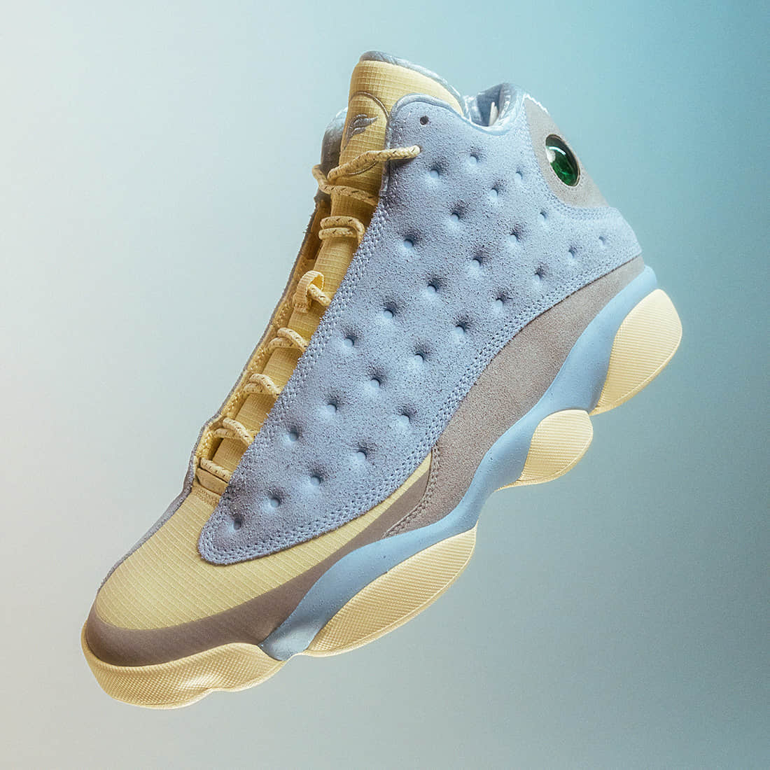 复古北卡蓝！全新SoleFly x AJ13发售来袭！ 货号：DX5763-100