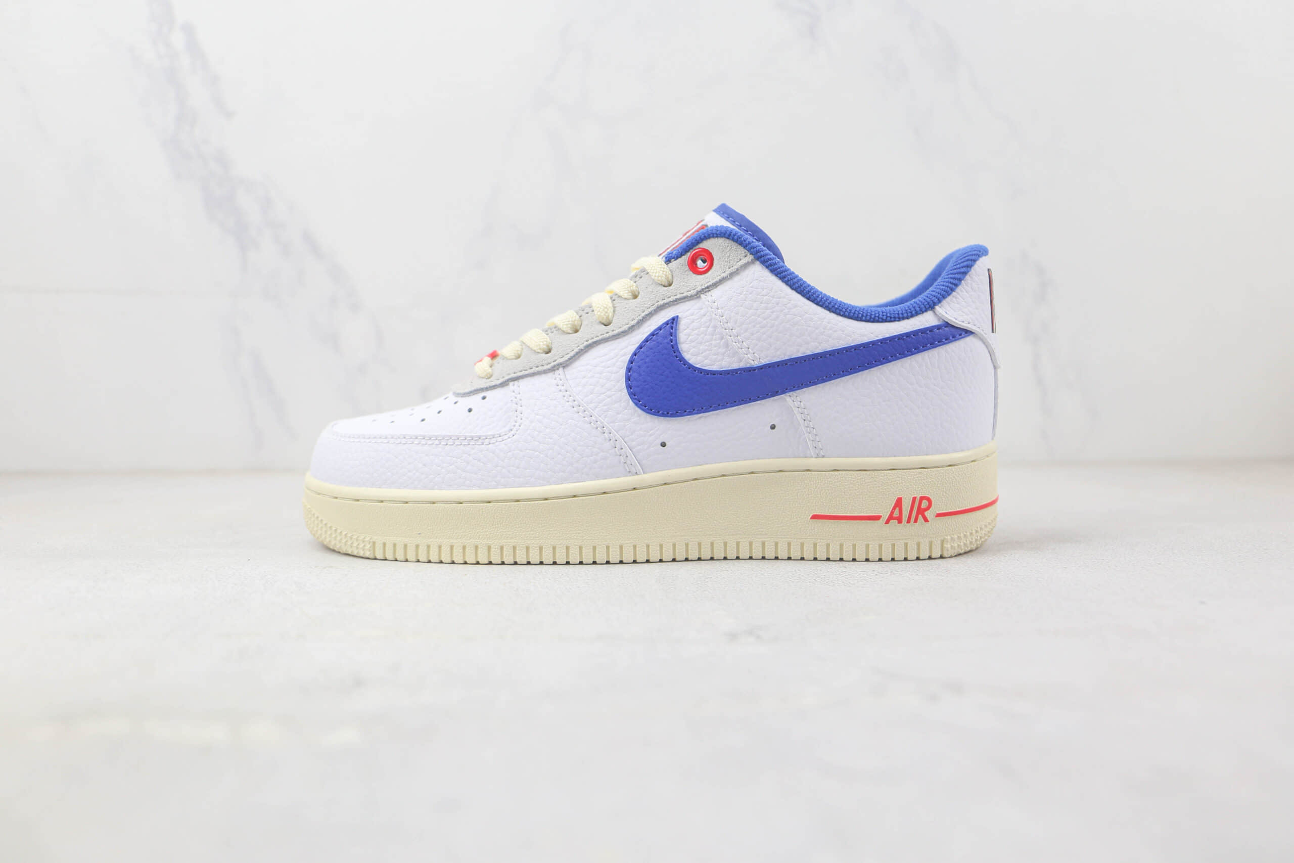 耐克Nike Air Force 1 Low 07纯原版本低帮空军一号白蓝勾板鞋 耐克空军一号校园板鞋 货号：DR0148-100