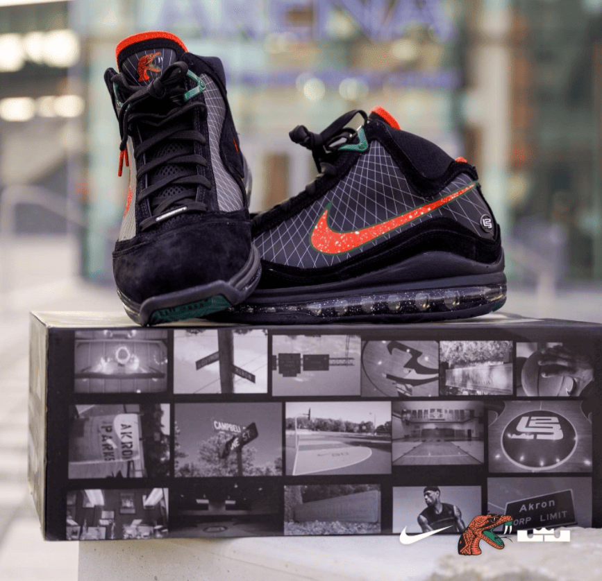 响尾蛇Nike LeBron 7“FAMU”实物曝光！1月7日发售！ 货号：DX8554-001