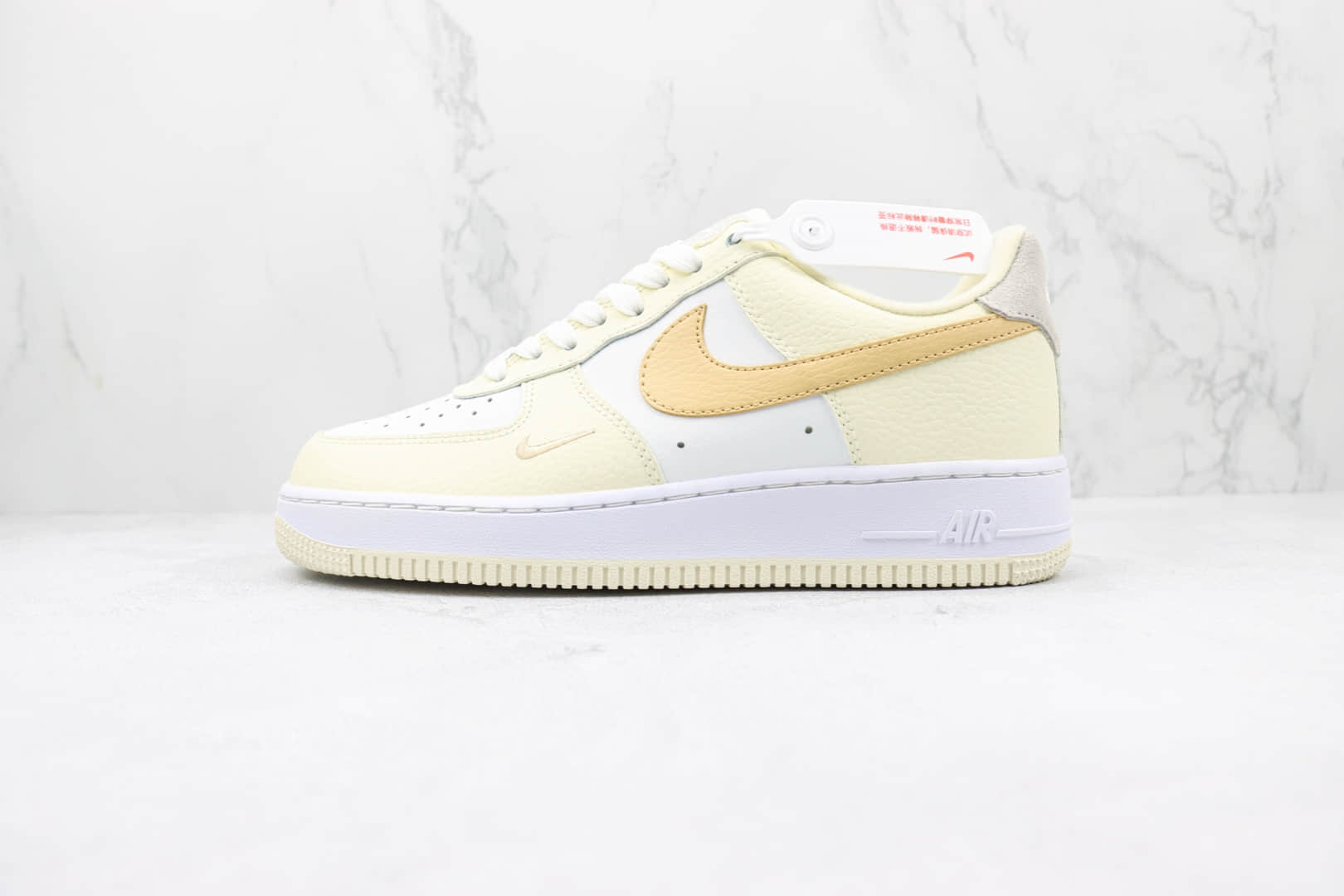 耐克Nike Air Force 1 Low 07纯原版本低帮空军一号奶黄白色板鞋 莆田耐克空军一号板鞋 货号：DX8953-100