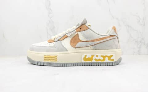 耐克Nike Air Force 1 Fontanka纯原版本低帮空军一号丰塔卡系列灰褐色板鞋 莆田空军一号校园板鞋 货号：CW6688-806