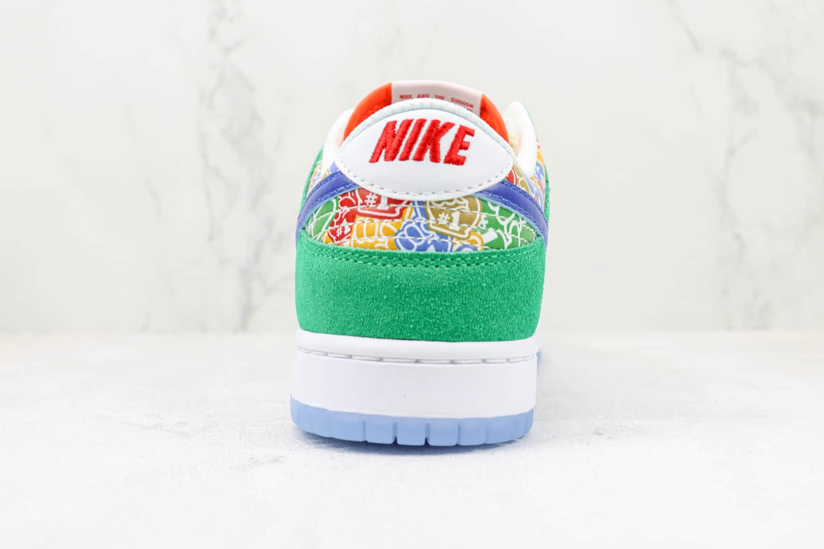 耐克Nike SB Dunk Low Foam Finger纯原版本低帮SB DUNK蓝绿色手指印花配色板鞋 天花板DUNK系列板鞋 货号：DZ5184-300