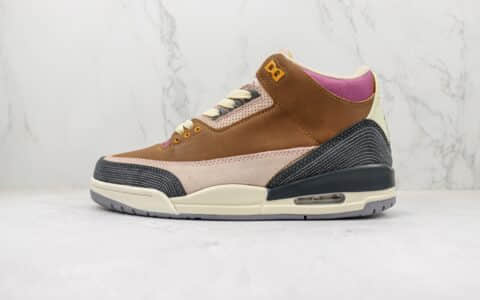 乔丹Air jordan 3 Retro Tinker NrgHJ纯原版本爆裂纹褐卡其粉色AJ3篮球鞋 天花板AJ系列篮球鞋 货号：DR8869-200