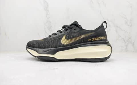 耐克Nike ZOOMX INVINCIBLE RUN FK3纯原版本黑黄色FK3马拉松慢跑鞋 天花板耐克马拉松跑鞋 货号：DR2615-003