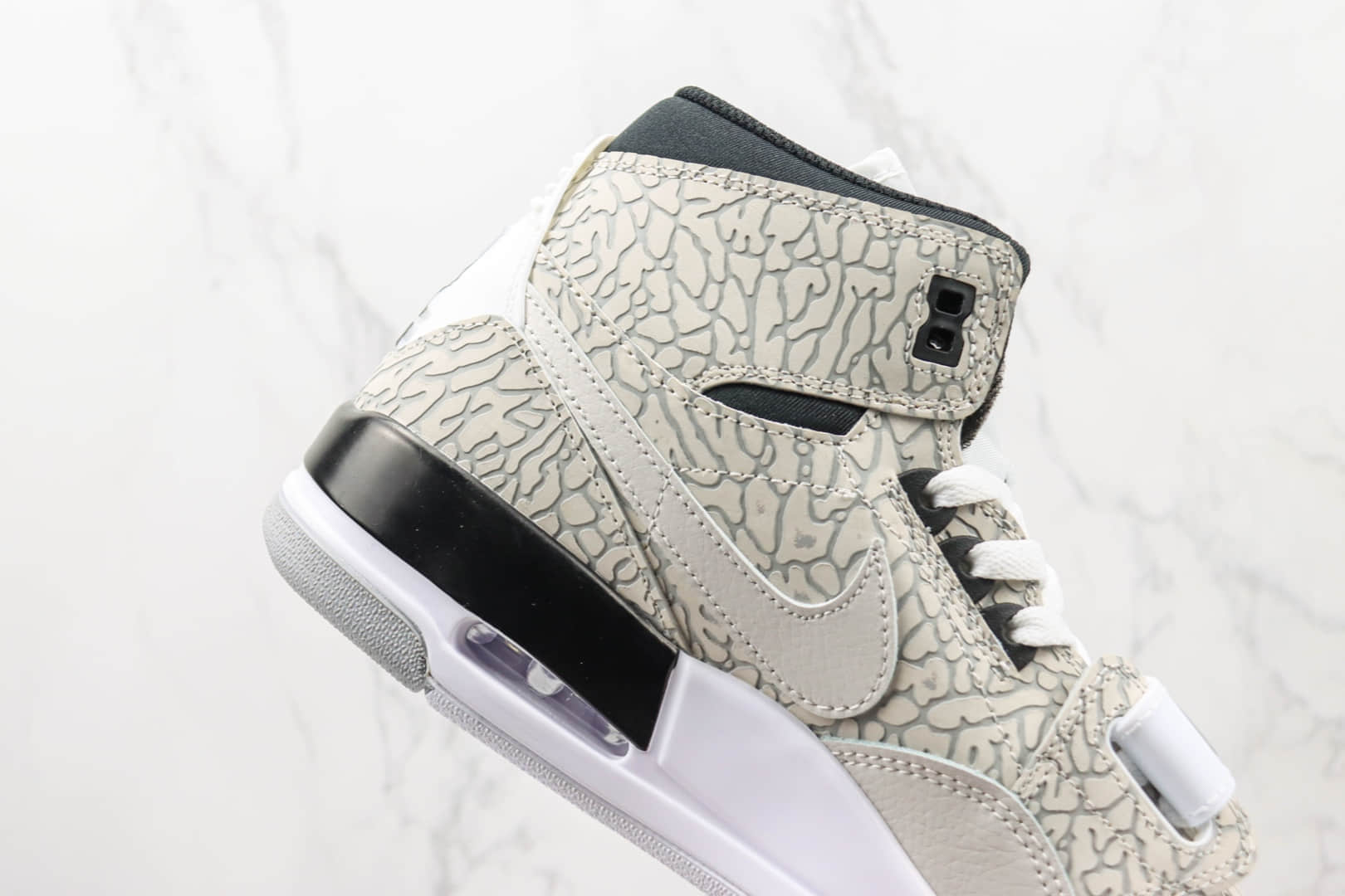 乔丹Air Jordan Legacy 312纯原版本高帮AJ312爆裂纹灰白色板鞋 莆田AJ系列篮球鞋 货号：AV3922-100