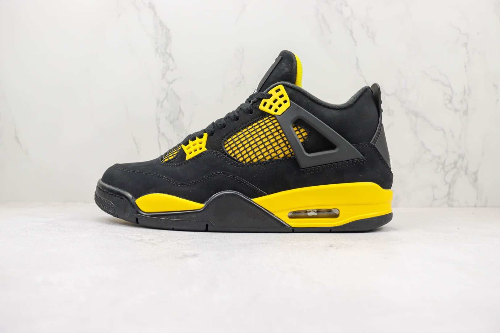 乔丹Air Jordan 4 Retro Thunder纯原版本黑黄色AJ4篮球鞋 天花板AJ系列篮球鞋 货号：DH6927-017