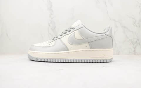 耐克Nike Air Force 1 Nike Low纯原版本低帮空军一号白灰色板鞋 莆田耐克空军一号校园板鞋 货号：HU6395-756