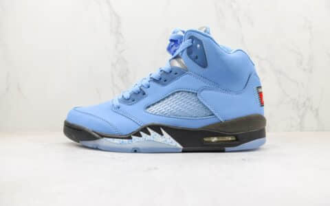 乔丹Air Jordan 5纯原版本高帮AJ5北卡蓝配色篮球鞋 莆田天花板AJ5系列 货号：DV1310-401