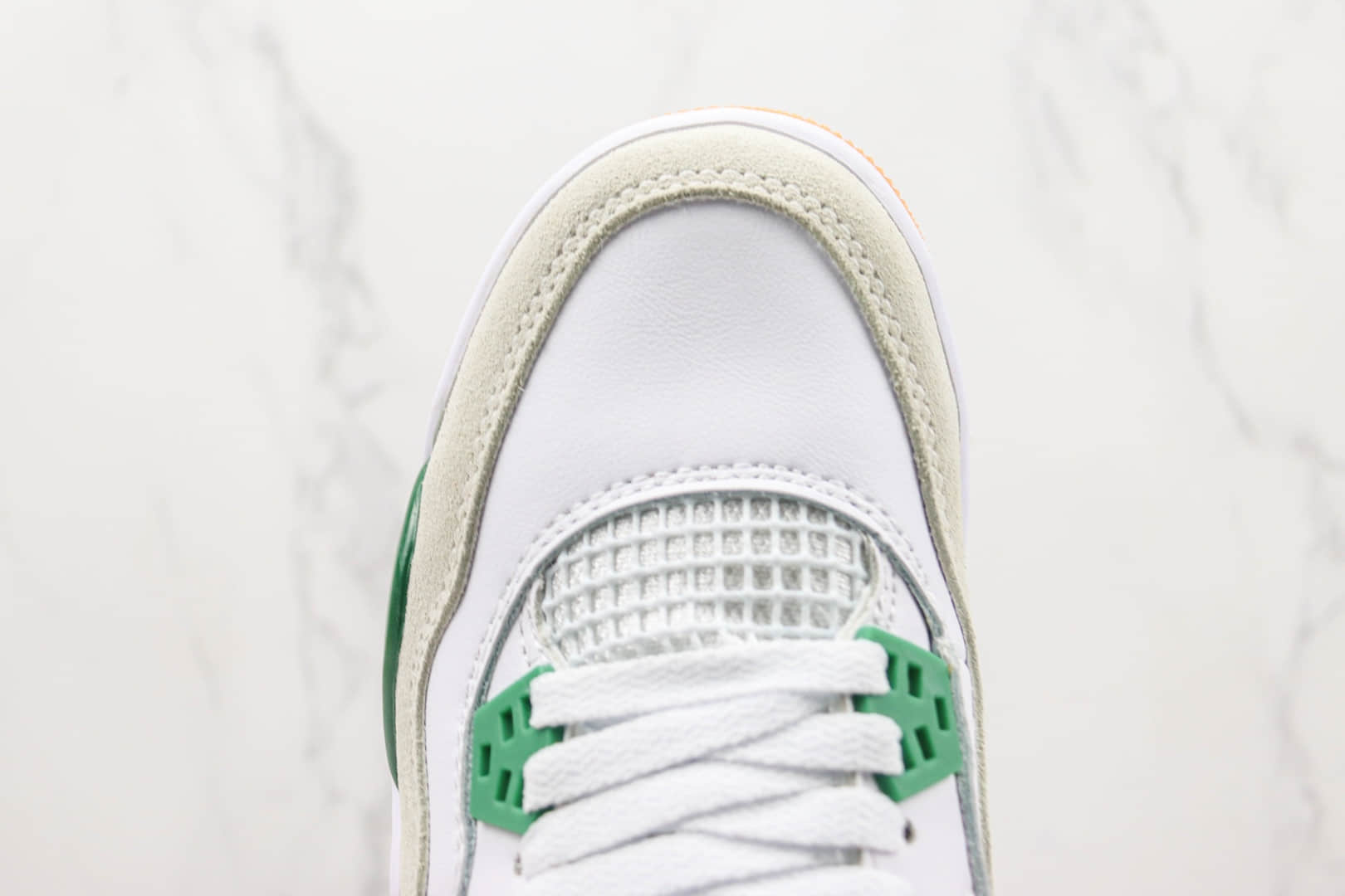 乔丹Air Jordan 4 Retro Pine Green x Nike SB纯原版本AJ4白绿色篮球鞋 莆田天花板AJ系列 货号：DR5415-103