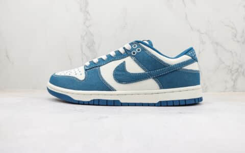 耐克Nike Dunk Low “Industrial Blue”纯原版本低帮Dunk牛仔蓝板鞋 莆田天花板Dunk系列 货号：DV0834-101