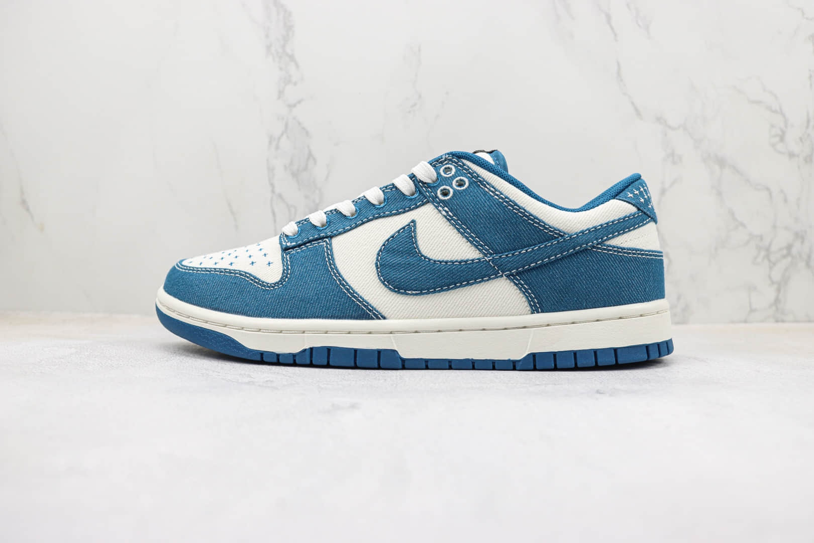 耐克Nike Dunk Low “Industrial Blue”纯原版本低帮Dunk牛仔蓝板鞋 莆田天花板Dunk系列 货号：DV0834-101