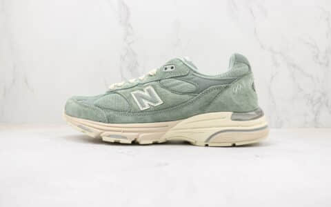 新百伦New Balance 993纯原版本Kith联名千草绿色开心果NB993复古慢跑鞋 莆田NB系列复古老爹鞋 货号：MR993KH1