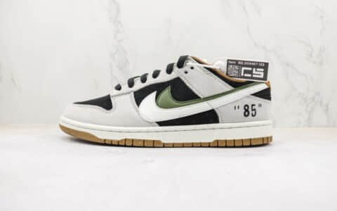 耐克Nike Dunk Low纯原版本低帮Dunk米灰黑色双钩板鞋 莆田天花板Dunk系列 货号：DO9457-123