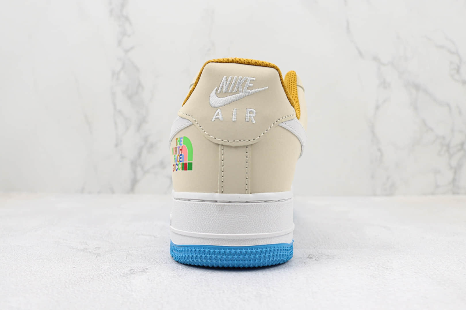 耐克Nike Air Force 1纯原版本北面古驰联名空军一号低帮AF1米白色板鞋 复刻耐克空军一号系列 货号：315122-011