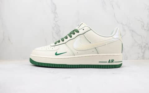 耐克Nike Air Force 1纯原版本空军一号米白深绿马克笔低帮板鞋 莆田天花板AF1系列 货号：DD9915-600