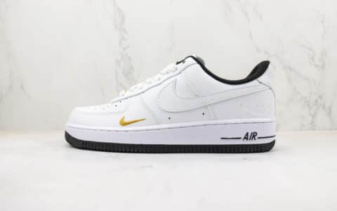 耐克Nike Air Force 1 Low纯原版本低帮空军一号40周年白黑金钩板鞋 莆田天花板AF1系列 货号：DD1225-001