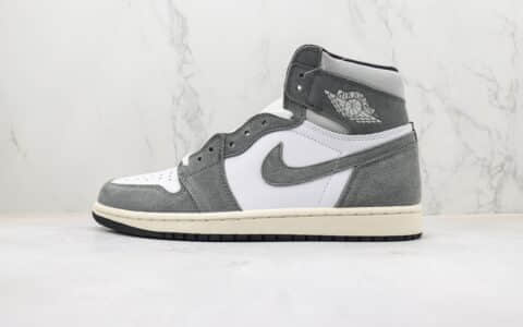 乔丹Air Jordan 1 Retro “Washed black”纯原版本高帮AJ1水洗灰白脚趾篮球鞋 莆田天花板AJ1系列 货号：DZ5485-051