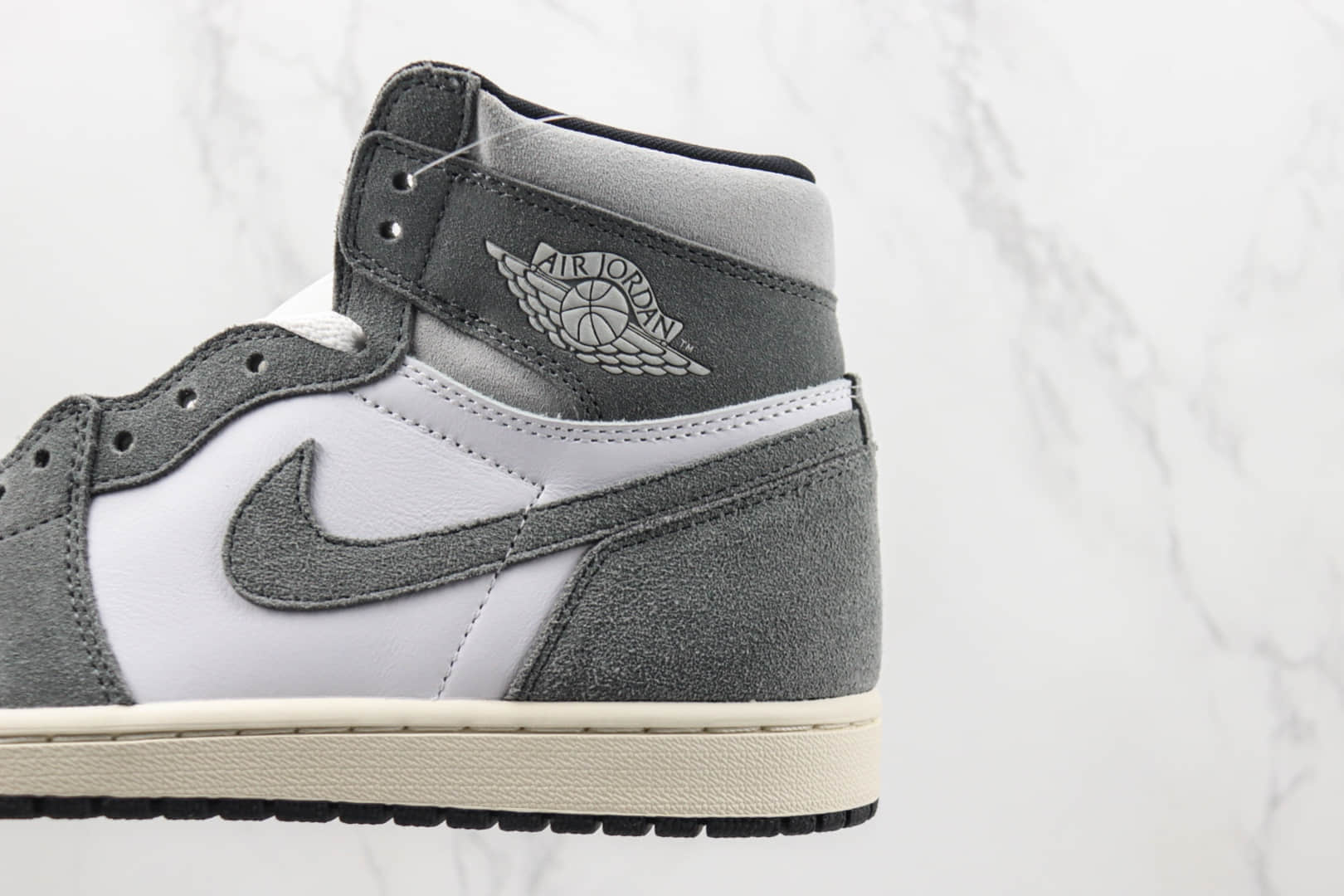 乔丹Air Jordan 1 Retro “Washed black”纯原版本高帮AJ1水洗灰白脚趾篮球鞋 莆田天花板AJ1系列 货号：DZ5485-051