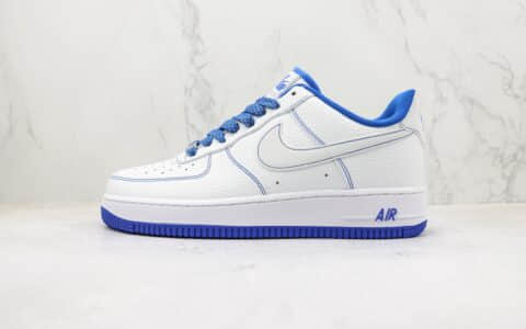 耐克Nike Air Force 1纯原版本空军一号白蓝缝线低帮板鞋 莆田耐克货源 货号：CN2896-102