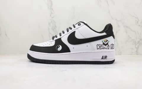 耐克Nike Air Force 1 Low纯原版本空军一号AF1功夫熊猫低帮板鞋 莆田天花板AF1系列 货号：BS9055-701