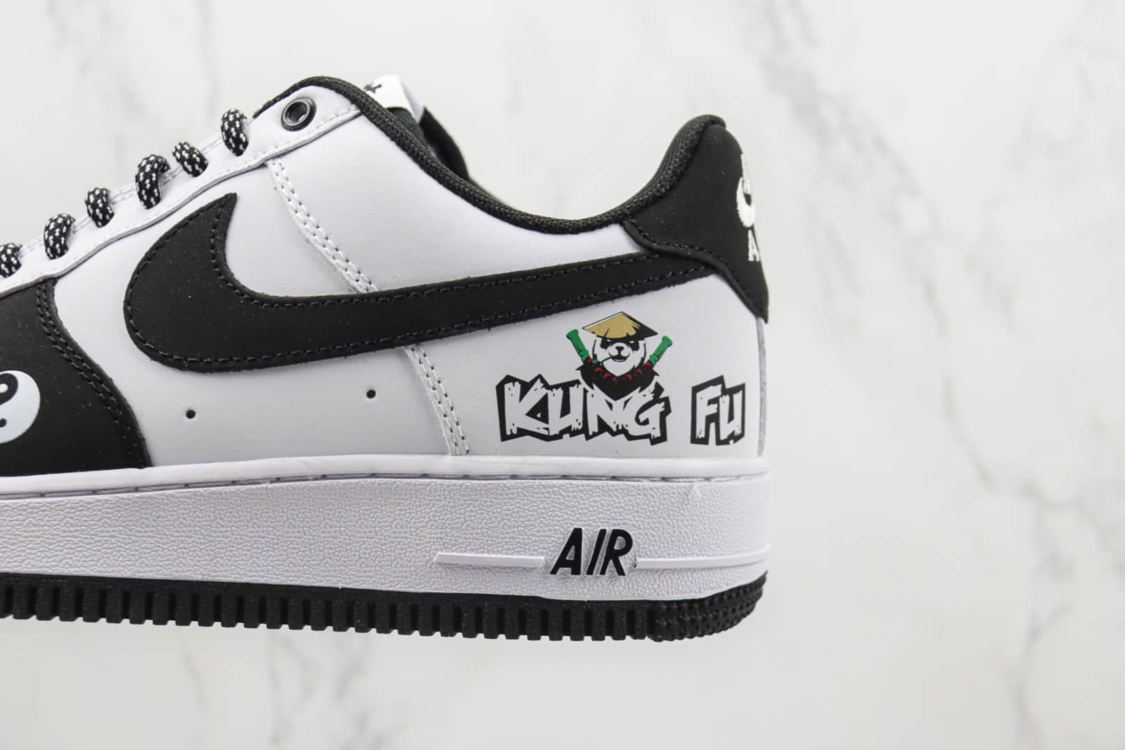 耐克Nike Air Force 1 Low纯原版本空军一号AF1功夫熊猫低帮板鞋 莆田天花板AF1系列 货号：BS9055-701