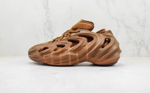 阿迪达斯Adidas AdiFOM Q纯原版本土橘色镂空洞洞鞋莆田阿迪达斯凉鞋 货号：GY0064