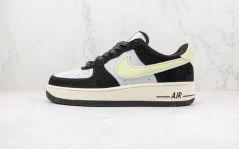 耐克Nike Air Force 1纯原版本空军一号麂皮AF1黑白熊猫米黄钩板鞋 莆田天花板空军一号系列板鞋 货号：DE0023-806
