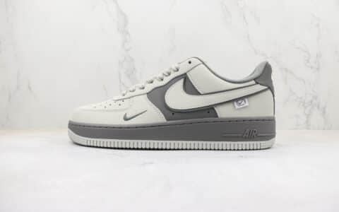 耐克Nike Air Force 1纯原版本空军一号白灰拼色低帮板鞋 莆田天花板AF1系列 货号：DB3301-033