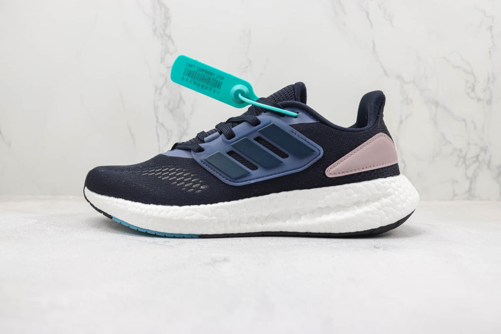 阿迪达斯Adidas Pureb Boost Ultra Boost 22 Consortium纯原版本UB6.0蓝粉色爆米花跑鞋 莆田阿迪达斯UB爆米花跑鞋 货号：HQ1460
