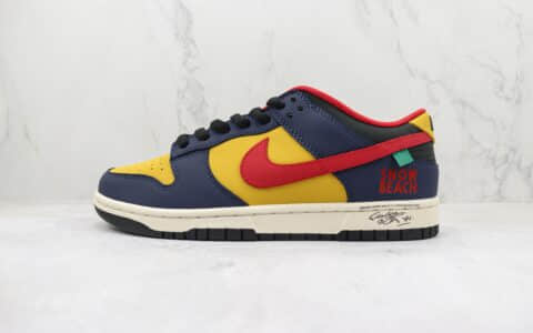 耐克NIKE SB Dunk Low大友克洋联名款纯原版本低帮SB DUNK蓝黄红勾英文印花雪地沙滩配色板鞋 莆田天花板DUNK系列 货号：KK6388-639