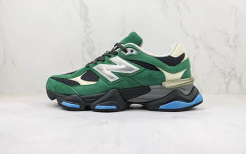 新百伦Joe Freshgoods x New Balance 9060纯原版本NB9060联名款黑绿色复古慢跑鞋 莆田新百伦货源 货号：U9060VRA