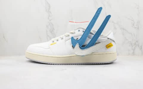 乔丹Union x AJKO 1 Low “White”纯原版本UN联名AJ1帆布白低帮板鞋 莆田天花板AJ1系列 货号：DO8912-101