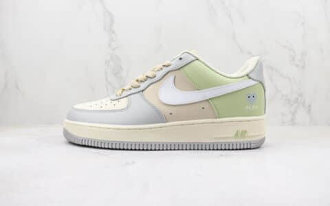 耐克Nike Air Force 1 Low纯原版本低帮空军一号川久保玲灰绿拼色板鞋 莆田天花板AF1系列 货号：CJ0304-015