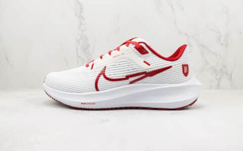 耐克Nike Zoom Pegasus 40纯原版本登月40代白红色马拉松跑鞋 莆田耐克货源 货号：FJ2844-100