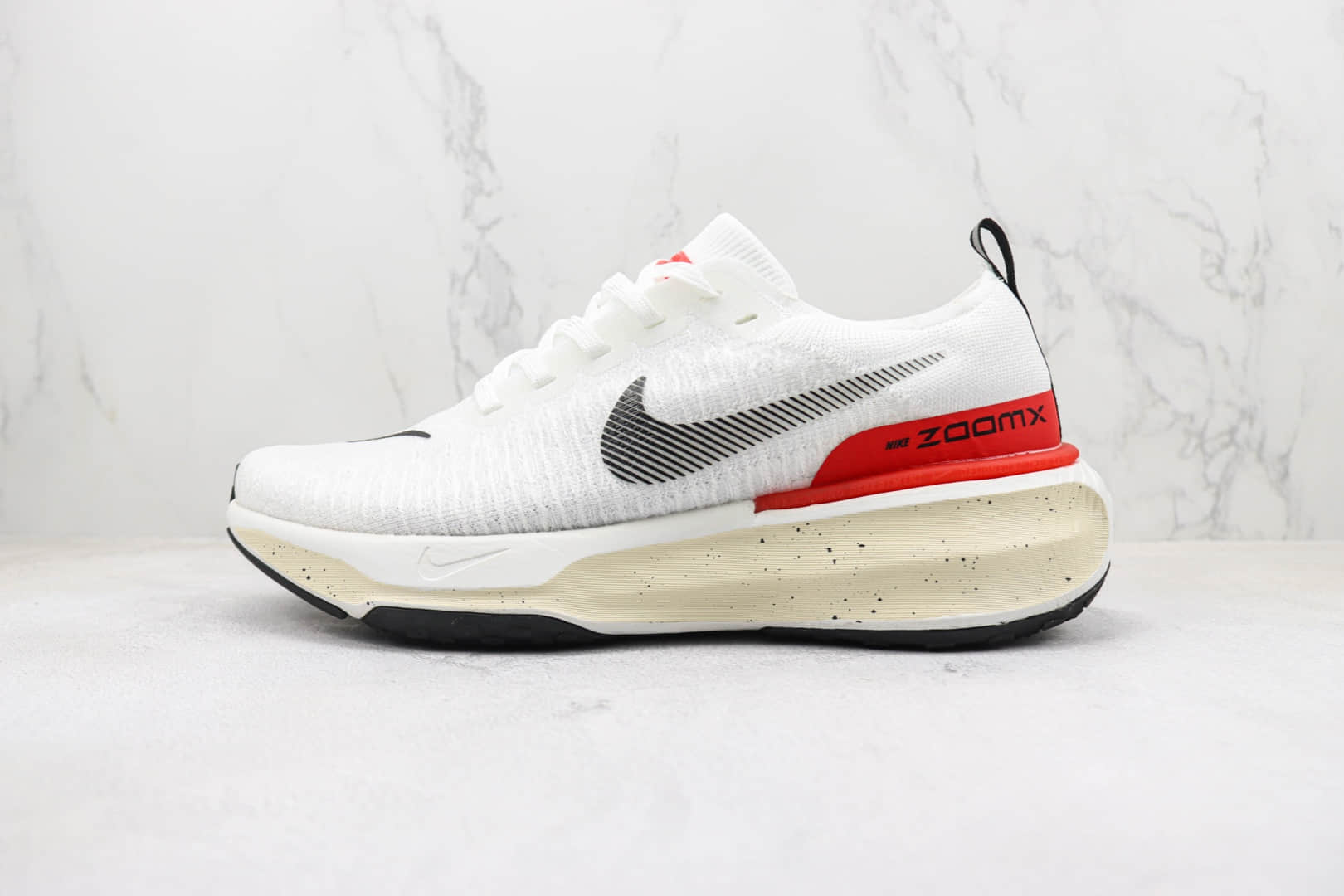 耐克Nike Zoom x Invincible Run Fk 3纯原版本白红色马拉松机能跑鞋 莆田耐克货源 货号：DR2615-101