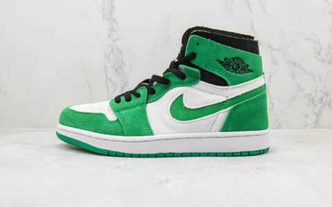 乔丹Air Jordan 1 Zoom CMFT“Stadium Green”纯原版本高帮AJ1白绿色篮球鞋 莆田天花板AJ1系列 货号：CT0978-300
