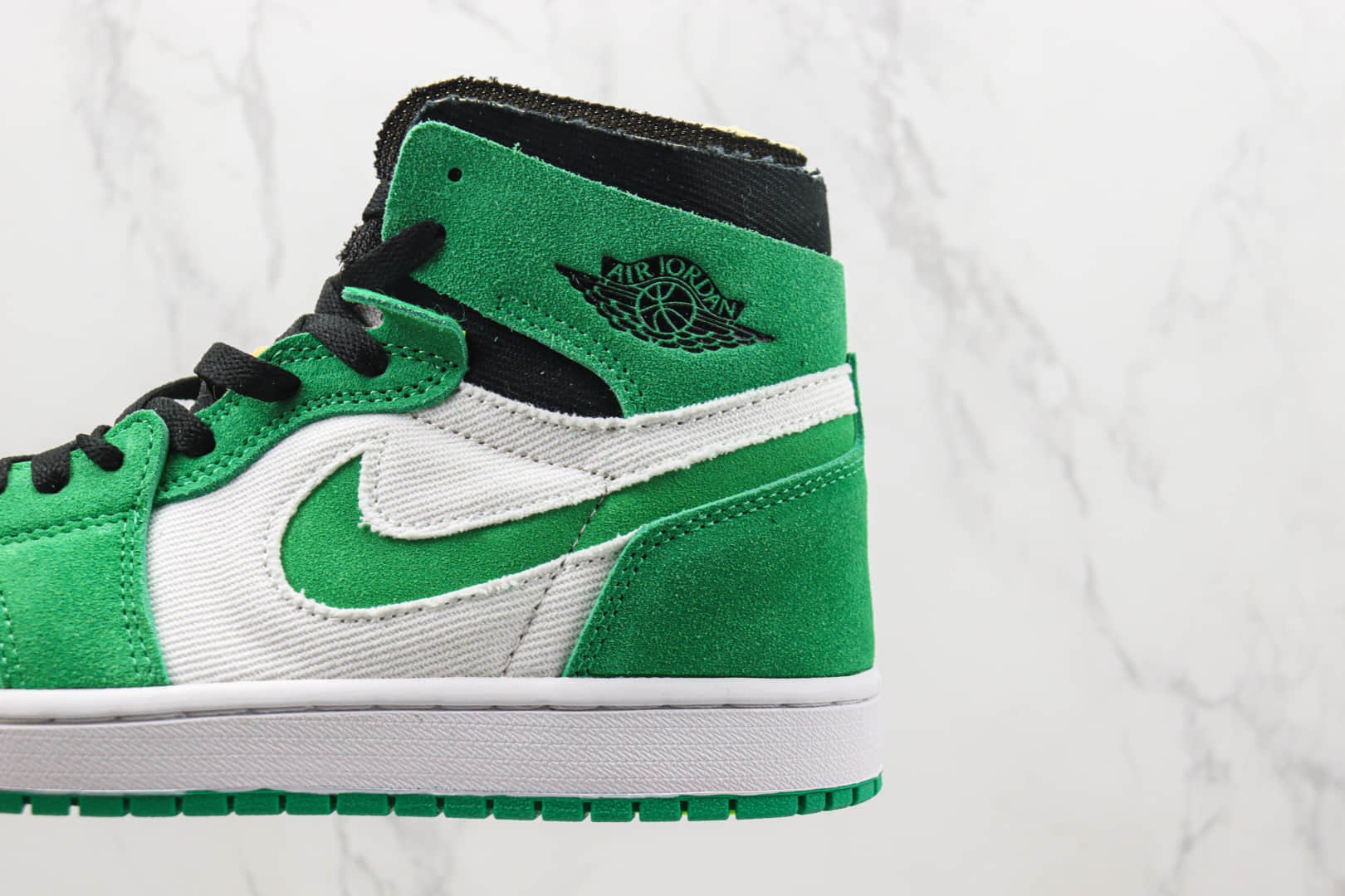 乔丹Air Jordan 1 Zoom CMFT“Stadium Green”纯原版本高帮AJ1白绿色篮球鞋 莆田天花板AJ1系列 货号：CT0978-300