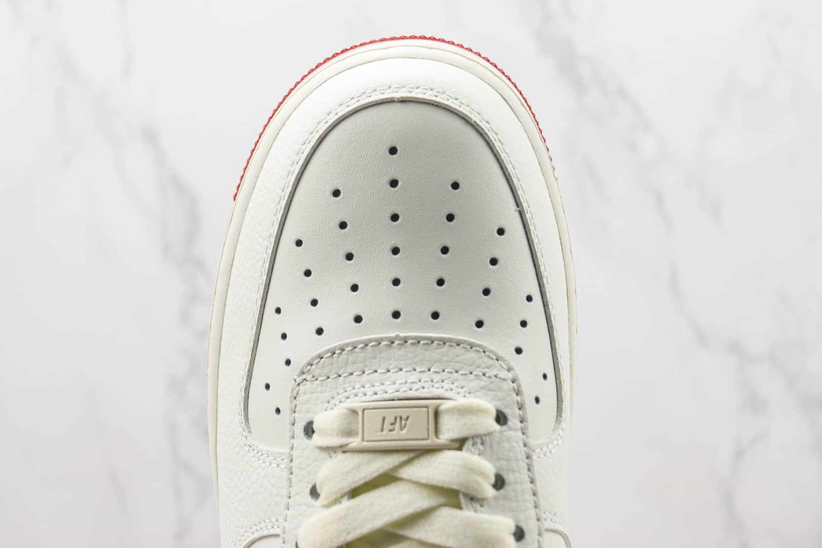 耐克Nike Air Force 1 Low '07纯原版本低帮空军一号高达主题米白红色板鞋 莆田天花板AF1系列 货号：KK1256-658