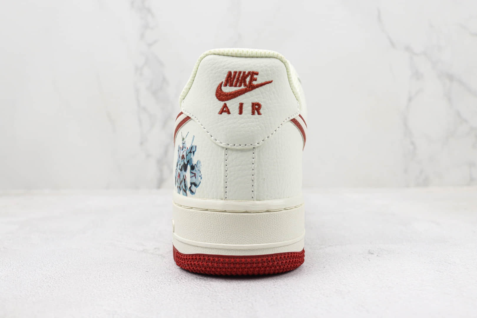 耐克Nike Air Force 1 Low '07纯原版本低帮空军一号高达主题米白红色板鞋 莆田天花板AF1系列 货号：KK1256-658