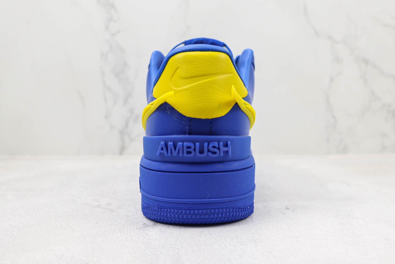 耐克AMBUSH x Nike Air Force 1 Low纯原版本空军一号低帮蓝黄色板鞋 货号：DV3464-400